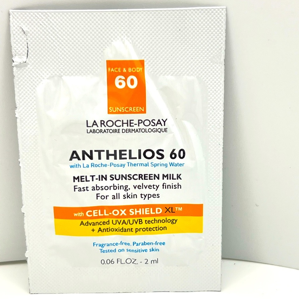 Free 🌺 Anthelios 60 ~ Melt-in Sunscreen Milk ~ La Roche Posay ~ Single Use